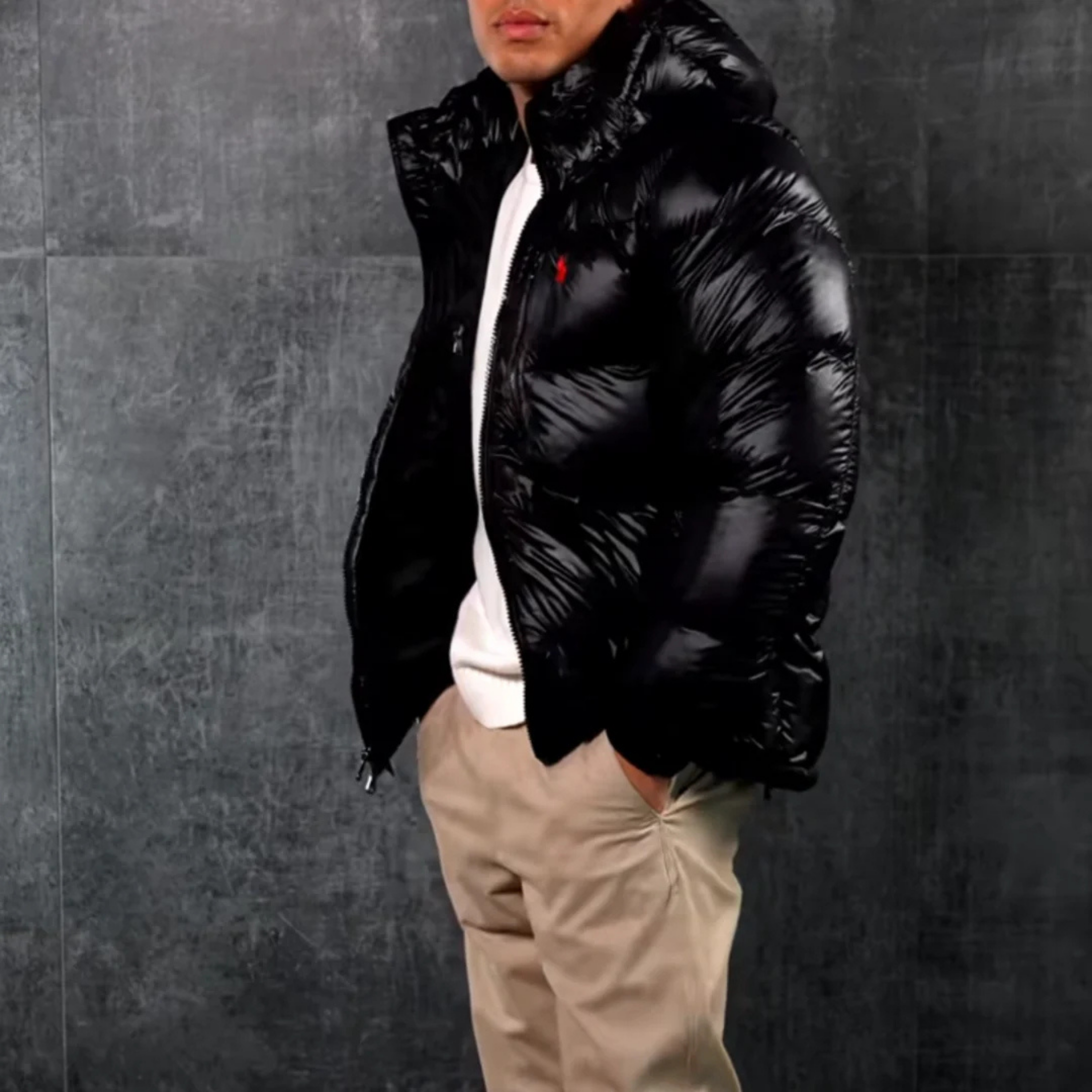 RL Glänzende Winterjacke + gratis Pullover & Mütze 50% Sale